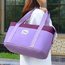 Weekender Bag, Travel Duffel Bag Carry On Overnight Bag With Shoe Compartment, Dry Wet Separation Exercise Portable Shoulder Bag Yoga Fitness Bag Large Capacity Travel Bag Foldable Expansion Bag For School School Accessories School Stuff Travel Essentials Holiday Vacation Bag Luggage Suitcase Travel Bag For Women - Multicolor - View 11