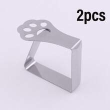 Table Cloth Clips For Outside Inside Table 8 Pcs, Butterfly Shape, Cat Paw Shape,Leaf Shape Picnic Tablecloth Holder Clip, Large Stainless Steel Decorative Cover Clamp For Heavy Duty Party Wedding Restaurant Camping Essential, Birthday, - Multicolor - View 8