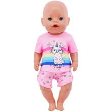 Set de 2 piezas (camisa y pantalones cortos) apto para muñecas bebé Reborn de 16 a 18 pulgadas, accesorio (la muñeca no está incluida)