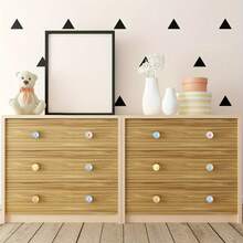 [10pcs Ceramic Knobs] 10pcs Ceramic Knobs Sun Pattern Vintage Decorative Cabinet Knobs For Cabinets And Drawers, Diameter 1.5inch (5 Styles) - Multicolor - View 4