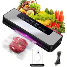 5-In-1 Food Vacuum Sealer Machine With Powerful Suction, Dry And Moist Food Fresh Sealing Machine For Meat, Vegetables, Millet (Sliver)