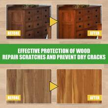 Wooden Floor Scratch Repair Wax Prevent Mold Anti-Odor Moisture Cracking Solid Wood Furniture Waxing Polishing Maintenance Resist Scratch Beeswax 100ml - 綠色 - 查看 6