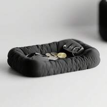 ORIZZONTE Vassoio Decorativo – Perfetto per Chiavi, Gioielli e Oggetti Preziosi,17*11*3.6cm, 100% Made in Italy . Spedizione dall'Italia - nero - Visualizzare 3