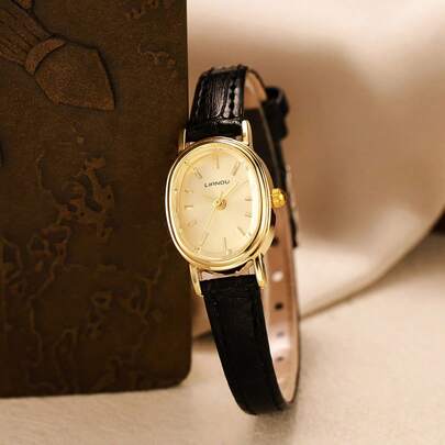 LIANDU LIANDU Reloj de cuarzo clásico de negocios vintage para mujer, correa de piel de PU, adecuado para uso diario, regalo de cumpleaños, vuelta al colegio, Acción de Gracias, ocasiones románticas, regalo perfecto
