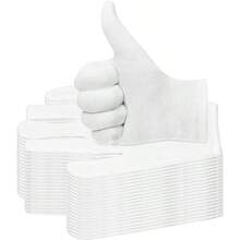DGHDFH 20 Pairs Cotton Gloves For Dry Hands, Paxcoo White Cotton Gloves For Eczema, Cosmetic Moisturizing And Jewelry Inspection, Medium Size - 1 - 查看 1