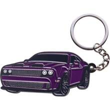 Dodge Challenger Keychain - Premium SRT/SXT Key Chain Accessories - Stylish Car Keys Holder For Challenger Enthusiasts - 紫色 - 查看 2