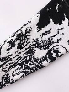 Boys' Halloween Skeleton Knitted Pullover Sweater, Suitable For Holiday, Spring, Autumn And Winter - Black - View 6