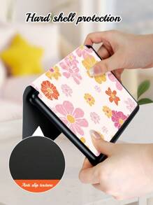 One Piece Kindle Case With Floral Pattern, Fits Kindle Paperwhite (12th Gen) Version 2024, Kindle (11th Gen) Version 2021, Kindle (11th Gen) Version 2022, Kindle (10th Gen) Version 2019, Supports Auto Wake/Sleep, Drop-Proof On All Four Corners, Convenient And Lightweight, Cute Gifts