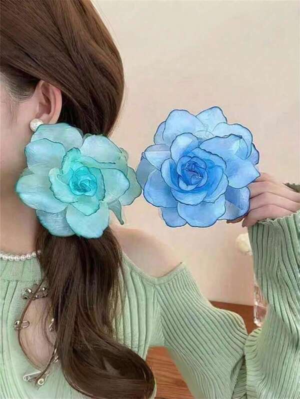 1/2 pezzi Accessori per capelli con cerchietti in stile boho floreali intrecciati, bellissimi accessori con copricapo floreali dolci per vestiti, outfit da spiaggia e uso quotidiano, adatti per vari acconciature, utilizzabili in tutte le stagioni