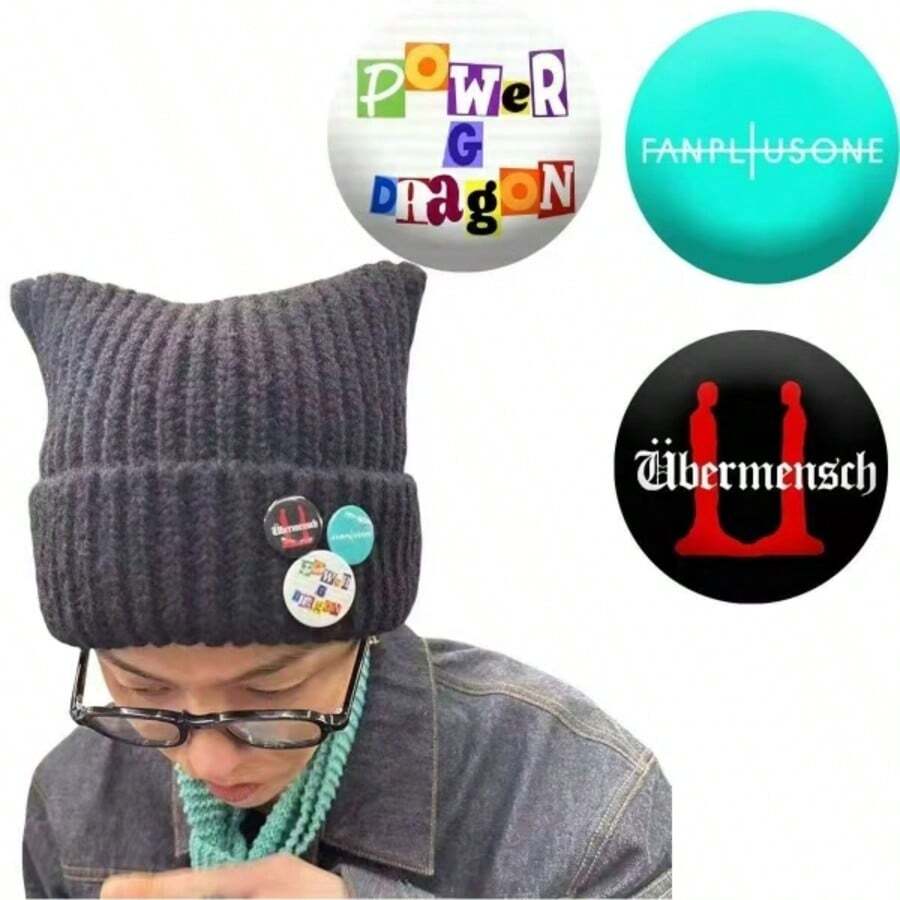 KPOP Ubermensch Peripheral Badge Brooch Pins Badge GD Valley Barf TooBad Graphic Badges Funny Graphic Pin Badges, Button Pins For Hanging On Clothes, Bags, Backpacks, Fun Gifts For Friends And Family! - Multicolor - View 1