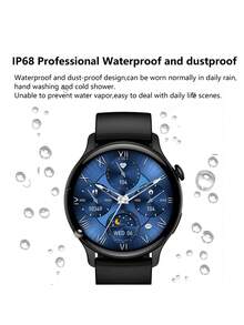 REMAX ساعة ذكية ريماكس بشاشة AMOLED ملونة مقاس 1.43 بوصة، مع وجوه ساعة متعددة مدمجة، شاشة لمس كاملة منحنية السطح، تدعم العديد من اللغات، متوافقة مع أجهزة /Android/iOS، إجراء/استقبال المكالمات، مع وظيفة المكالمات، إشعارات الرسائل، قياس معدل ضربات القلب، تتبع النوم، عداد الخطوات، أوضاع رياضية، هدية مناسبة للرجال والنساء والأصدقاء وأعياد الميلاد