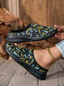 Women's Fashionable Casual Sneakers - Comfortable Breathable Slip-On - Everyday Casual Outfit