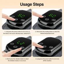 Hailicare Wireless Neck Heating Pad, Vibration Massage, Used For Neck And Shoulder Discomfort, Neck Heater, Portable Neck Massage, Good Gift For Autumn And Winter Seasons, Christmas Gifts, Birthday Gifts