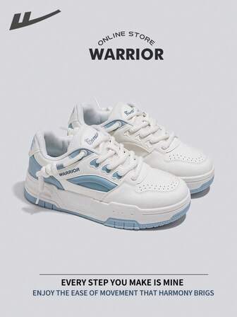 WARRIOR 回力女板鞋春夏舒适简约风格休闲又不失时尚的运动鞋一年四季适用耐磨全天穿着训练运动鞋跑步鞋小白鞋