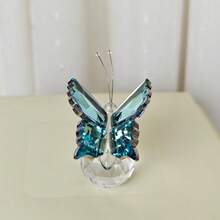 1 Piece Crystal Flying Butterfly With Crystal Ball Base Figurine Collection Cut Glass Ornament Statue Animal Collectible - 1 Piece - View 21