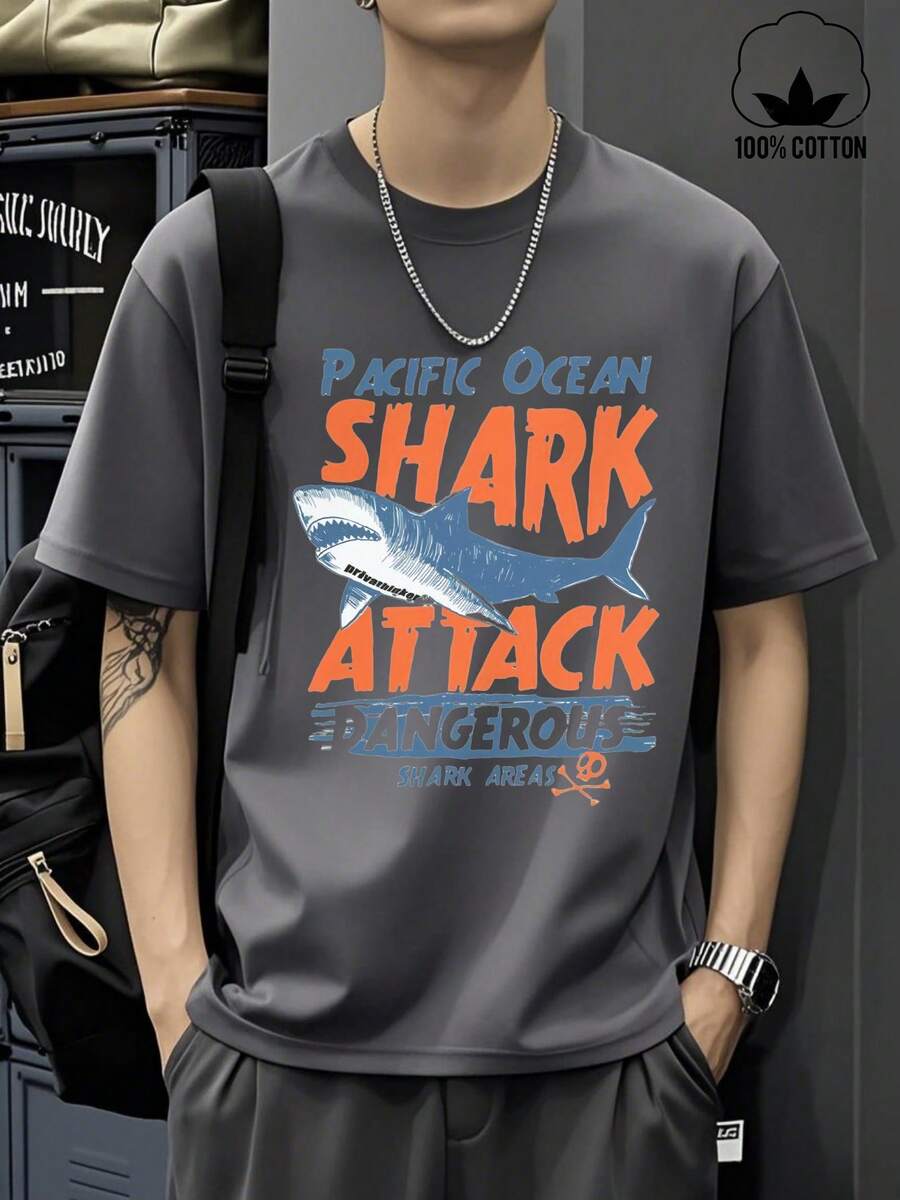 Men T-Shirts - Gris Oscuro - Ver 1