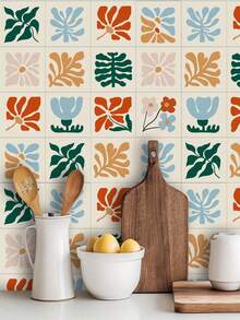 1 PACK Of 10PCS High-Transparency Crystal Film Tile Sticker, DIY Self-Adhesive Waterproof Tile Sticker, Kitchen Splash-Proof Tile Sticker, Easy To Tear And Stick, Beautiful Once Applied, Easy To Clean And Operate, Suitable For Home Decoration, Kitchen, Bathroom, Balcony, Rental House Renovation - Multicolor - View 3