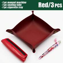 6 种颜色可选 | 2 件套 - 卷烟机 + 塑料密封容器 | 3 件套 - 卷烟机 + 塑料密封容器 + 烟嘴 | 适用于 110 毫米手卷香烟 | 便携式卷烟套装 | 实用卷烟配件 | DIY 工具 | 生日礼物 - 彩色 - 查看 14