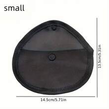 1 Piece Fabric Boxing Glove Storage Bag With Soft Liner And Hanging Buckle - Shockproof Protective Tool Storage Bag, Suitable For Self-Defense Tools, Martial Arts Training, Gym And Home Use, Portable Durable Organizer, Secure Closure Design |   Soft Cushion Inner Layer |   Shockproof Material - 黑色 - 查看 2