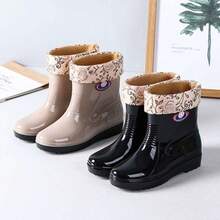 Women Water Shoes - 798卡其色(黑底加棉款) 偏小一號 - 查看 4