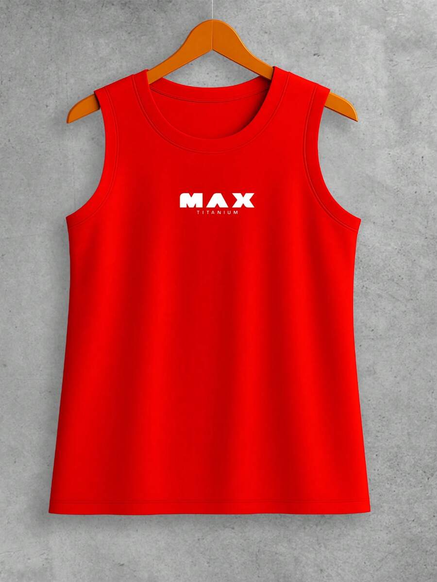 Regata Premium Gola Ribana  Academia, Corrida, CrossFit, Ideal Para Treinos Intensos - Vermelho - Visão 1