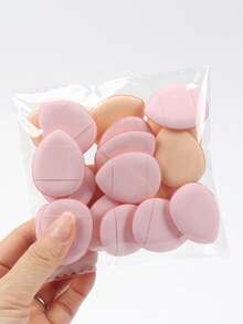 迷你指套粉扑，粉底粉扑，适用于面部和身体，散粉粉底晕染器，干湿两用化妆工具，带挂绳方便携带，价格实惠，圣诞礼物，化妆品，化妆工具，便宜好物，礼物，女士礼物，圣诞礼物