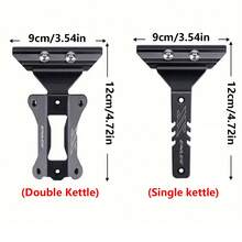 1Set ENLEE Double/Single Bike Water Bottle Holder Extension Seat Durable Carbon Steel Water Bottle Cage Extension Bracket With Switchable Design Lightweight Seat Water Bottle Holder Conversion Seat For Road And Mountain Bicycle, Easy Installation, Essential For Long-Distance Riding - Multicolor - View 3