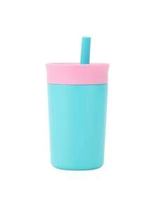 1pc Custom Back To School Water Bottle, Custom Coffee Cup, Reusable Stainless Steel Water Bottle, Customizable Name And Personalized Text, With Flexible Straw, 12 Oz, Must-Have For Back To School Season, Great For Travel And Picnics,