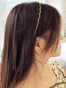 3pcs/1pc Black, White, Khaki Simple Wavy Headbands For Women, Minimalist Non-Slip Serrated Lightweight Plastic Hair Hoops, Fashion Versatile, Elegant Chic Minimalist Style For Hairstyling, Washing Face, Bathing, Makeup, Multi-Purpose Hair Accessories ,Head Piece