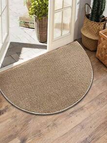 1pc Faux Jute Decorative Rug & Mat, Dirt-Resistant & Machine Washable, Multiple Sizes & Shapes Available, Suitable For Living Room, Kitchen, Bathroom, Entryway, All Season, Pet-Friendly Carpet Mat. (Creases May Occur Due To Factory Packaging, Just Need To Lay Flat For A Few Days To Restore Flatness) - Camel - View 24