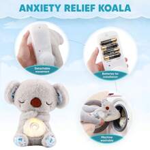 Children's Soothing Companionship Plush Toy Soft Wireless Calming & Sleep Otter/Koala Plush Toy  ﻿