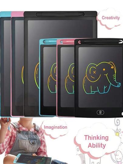 1 Pieza Tableta de dibujo LCD de 6.5/8.5/10/12/16 pulgadas, Pizarra mágica digital para pintar, herramienta de arte, juguete para niños, juego cerebral, regalo para niños, útiles escolares, de vuelta a clases