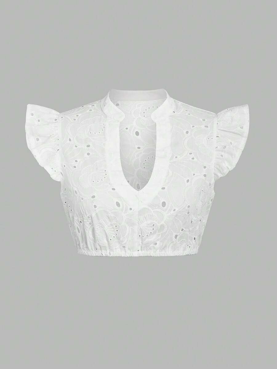 ii Women's Elegant V-Neck Beer Maid Blouse, Minimalist Shirt, Halloween - White - View 1