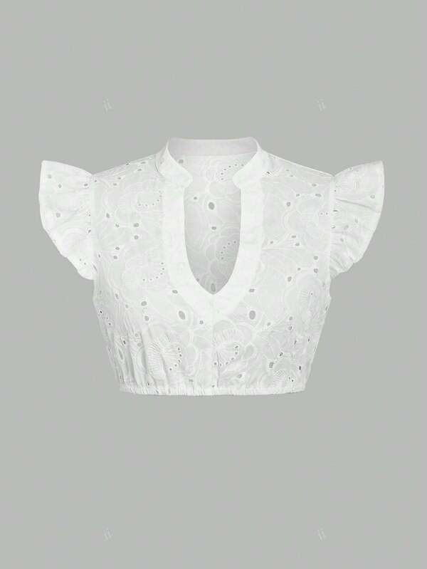ii Women's Elegant V-Neck Beer Maid Blouse, Minimalist Shirt