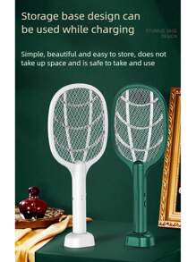 OBOVAY 三合一电动蚊拍，USB充电式灭蚊拍，苍蝇拍 - 彩色 - 查看 3