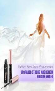 DEJAVIA Magnetic Lashes [10 Pairs], Premium Natural Looking, Reusable Lightweight Wispy Strong Magnetic Eyelashes With Applicator And Tweezers, No Glue Needed - White - View 5