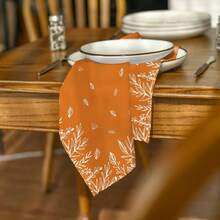 4/6/8 件秋季布餐巾 18 X 18 英寸，感恩节秋收橙色野花派对晚宴装饰可洗餐巾 - 彩色 - 查看 6