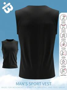 Men Youth Lightweight Soft Fabric Quick Drying Pullover Crew Neck Basic Model Casual Simple Mountain Climbing T-Shirts Tank Tops Sweatshirts Classic Fit Vest Men Thanksgiving Spring, Summer, And Autumn Holiday Outdoor Sport Men Clothing