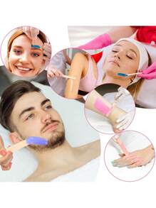 250/100/50 Peças Conjunto de Ferramentas Profissionais para Remoção de Pelos, Dispositivo de Remoção de Pelos Tecido Não Tecido, Tiras de Cera Papel de Barbear para Mulheres, Rolo Alisador de Pernas, Bastões de Cera para Corpo, Pernas e Rosto. Use Diversos Bastões de Cera, Pequenos e Médios Palitos de Madeira ou Palitos de Madeira para Artesanato para Depilação