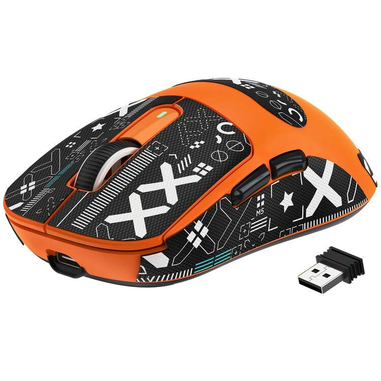 ATTACK SHARK X3 Lightweight Wireless Gaming Mouse With 3-In-1 Connection (2.4G/USB-C Wired/Bluetooth), 26,000 DPI, PAW3395 Optical Sensor, GM8.0 Switch, 5 Programmable Buttons, Grip Tape For PC/Windows - Cam + nhãn dán - Xem 9