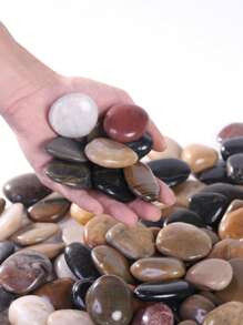 Pebles decorativos blancos adecuados para jardines y hogares - Piedra natural pulida de 2-3cm, adecuados como macetas de flores, jarrones, acuarios, peceras y decoraciones navideñas para interiores y exteriores. Muy adecuadoscomo piedra pavimentada para terrazas, balcones y jardines de patios.