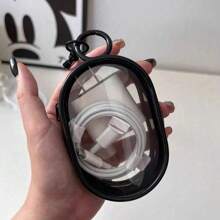1/2pcs Portable Mini Clear Zipper Storage Bag, Portable PVC Transparent Mini Data Cable Organizer Pouch, Multi-Functional Jewelry Pouch, Headphone And Charger Case With Keychain, Transparent Travel Accessories For Travel Storage Bag,Makeup Bag, Suitable For Earphones, Power Banks, Key Chains, Rings, Perfumes, Travel Accessories