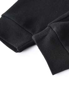 3pcs Baby Boys Soft Elasticated Waist, Cuffed Ankle Pants In Black, Blue And Red - Multicolor - View 4