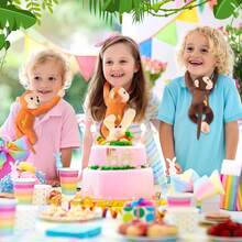 Juguete de peluche de mono, mono colgante de peluche, juguete de peluche de mono con botón, gran animal de peluche de mono adecuado para decoración de fiesta de vacaciones, muñeco suave, mono divertido, pequeño mono - Multicolor - Ver 5