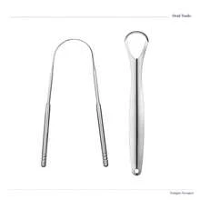 Stainless Steel U-Shaped Tongue Scraper, For Cleaning Tongue Coating, Tongue Scraper, Reduce Bad Breath, Stainless Steel Tongue Cleaner, Metal Scraper, Tongue Scraper Cleaner, Fresh Breath - Silver - View 12