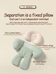 1 pieza Almohadilla para cochecito de bebé, cojín de asiento con lunares de felpa para todas las estaciones, accesorio para cochecito, ayuda para caminar y colchoneta para dormir para el carrito de bebé - Multicolor - Ver 5