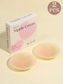 女士纯色透气乳贴、隐形无缝乳贴、防水防汗防滑粘性胸罩、露背胸罩贴纸、可重复使用可清洗胸罩配件，适用于婚纱、睡衣、工作服、泳装、连衣裙、比基尼、露背装、运动胸罩 - 彩色 - 查看 10