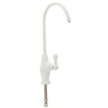 Westbrass D2033-NL-50 10 Classic 1-Lever Handle Cold Dispenser Faucet, Powder Coat White - Polished Brass - View 7