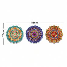 Kit 3 Decorative Mandala Frames - Laser Cut - Multicolor - View 3