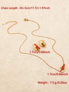 1 set/3 pièces Bague chiffres romains 2025 nouvelle, collier et boucles d'oreilles en acier inoxydable doré avec cubic zirconia cubique. Ensemble de bijoux de mariage - Doré - Voir 5